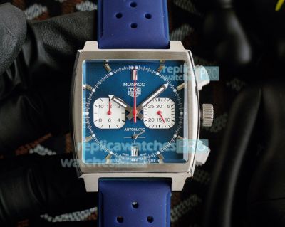 Clone Tag Heuer Monaco Chronograph Watch Blue Dial 39mm